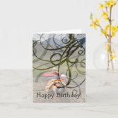 Kayak Balance; glücklich zum Geburtstag Karte (Gelbe Blume)