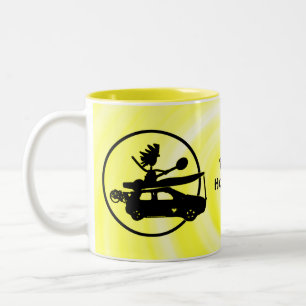 Kayak Bike Car - So rolle ich! Zweifarbige Tasse