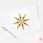 Kayak Blume Quadratischer Aufkleber (Umschlag)