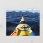 Kayak Bow am Rough Lake, Mountain Postcard Postkarte (Vorne/Hinten)