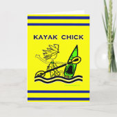 Kayak Chick Designs & Things Karte (Vorderseite)