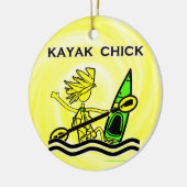 Kayak Chick Designs & Things Keramikornament (Links)
