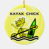 Kayak Chick Designs & Things Keramikornament (Hinten)