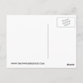 Kayak Chick Designs & Things Postkarte (Rückseite)