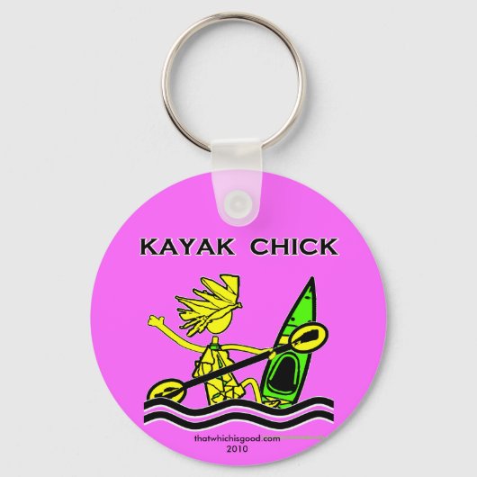 Kayak Chick Designs & Things Schlüsselanhänger (Vorderseite)