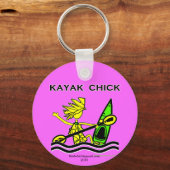 Kayak Chick Designs & Things Schlüsselanhänger (Vorderseite)