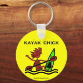 Kayak Chick Designs & Things Schlüsselanhänger (Vorderseite)