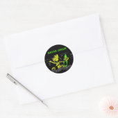 Kayak Chick Fun Round Sticker (Umschlag)