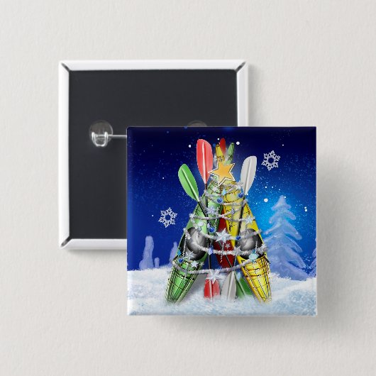 Kayak Christmas Tree Button (Vorne & Hinten)