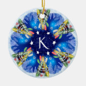 Kayak Christmas Tree Keramik Ornament (Vorne)