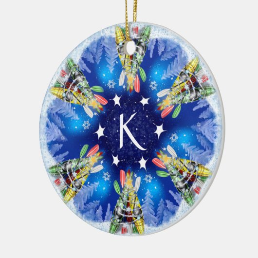Kayak Christmas Tree Keramik Ornament (Links)