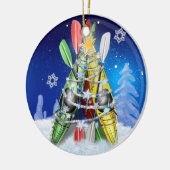 Kayak Christmas Tree Keramik Ornament (Links)