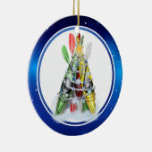 Kayak Christmas Tree Keramikornament (Rechts)