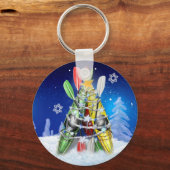 Kayak Christmas Tree Schlüsselanhänger (Vorderseite)