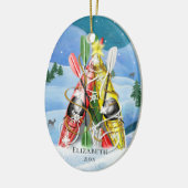 Kayak Christmas Tree Wonders of Nature Keramikornament (Links)