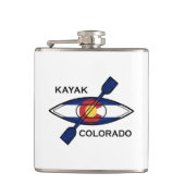 Kayak Colorado Flag Flachmann (Vorderseite)