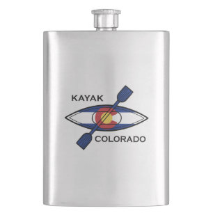 Kayak Colorado Flag Flachmann