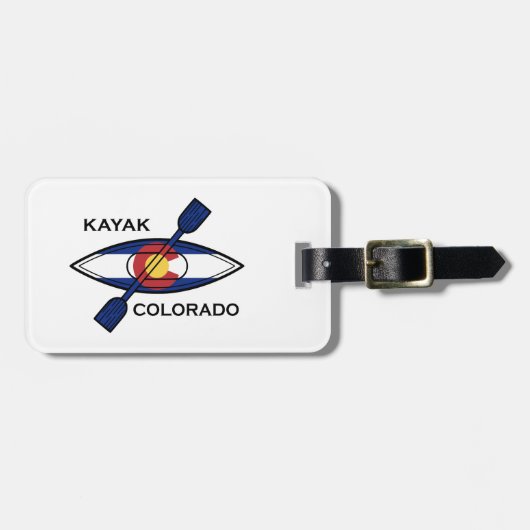 Kayak Colorado Flag Gepäckanhänger (Vorderseite horizontal)