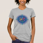 Kayak Compass Rose CI T-Shirt (Vorderseite)