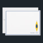 Kayak Dankeskarte<br><div class="desc">Diese gelben und blauen Dankeskarten mit Kajak und Text Ihrer Wahl werden den Abenteurer im Freien in Ihrem Leben erfreuen. Ideal für Einzelpersonen oder Paare. Teil einer Sammlung von Parcel Studios. Kundenspezifische Anfragen sind willkommen.</div>