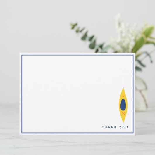 Kayak Dankeskarte (Stehend Vorderseite)