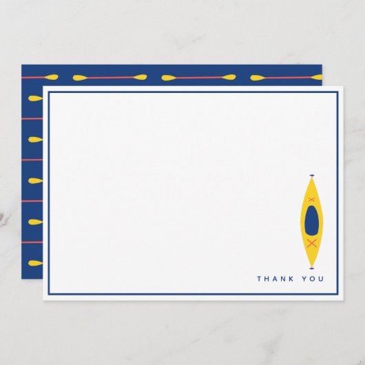 Kayak Dankeskarte (Vorne/Hinten)
