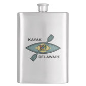 Kayak Delaware Flag Flachmann (Vorderseite)