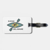 Kayak Delaware Flag Gepäckanhänger (Rückseite horizontal)