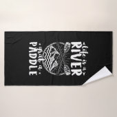 Kayak Driver Life Is A River Badehandtuch (Badehandtuch)