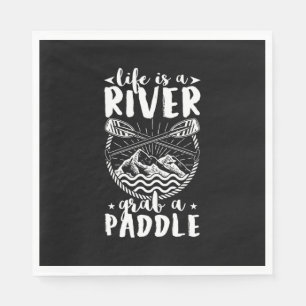 Kayak Driver Life ist ein Fluss Serviette
