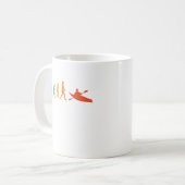 Kayak Evolution Retro Kayaker Paddling Sport Kaffeetasse (Vorderseite Links)
