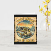 Kayak Fishing Has No Season Funny Winter Fishing Karte (Gelbe Blume)