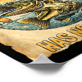 Kayak Fishing Has No Season Funny Winter Fishing  Poster (Ecke)