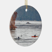 Kayak Fishing Keramik Ornament (Rechts)