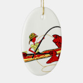 Kayak Fishing Keramikornament (Rechts)