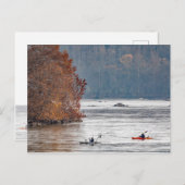 Kayak Fishing Postkarte (Vorne/Hinten)