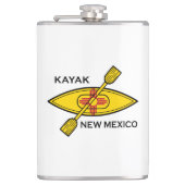 Kayak Flag New Mexico Flachmann (Vorderseite)