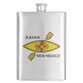 Kayak Flag New Mexico Flachmann (Vorderseite)