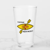 Kayak Flag New Mexico Glas (Vorderseite)