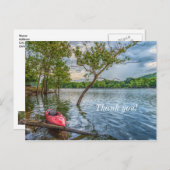 Kayak Floating on Table Rock Lake Danke Karte (Vorne/Hinten)