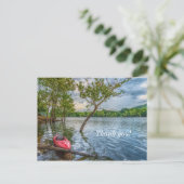 Kayak Floating on Table Rock Lake Danke Karte (Stehend Vorderseite)