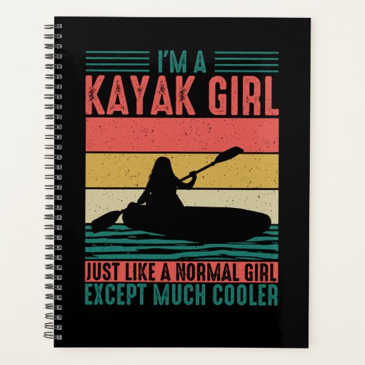 Kayak Girl aber Cooler Planer (Vorderseite)