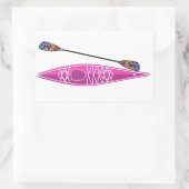 Kayak Girl Sticker (Tasche)