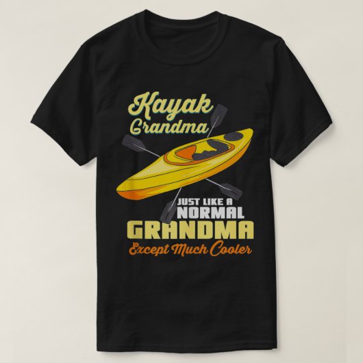 Kayak Grandma Kayaking T-Shirt (Design vorne)