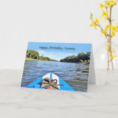Kayak Happy Birthday Karte (Gelbe Blume)
