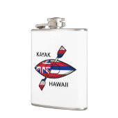 Kayak Hawaii Flag Flachmann (Links)