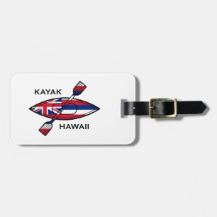 Kayak Hawaii Flag Gepäckanhänger