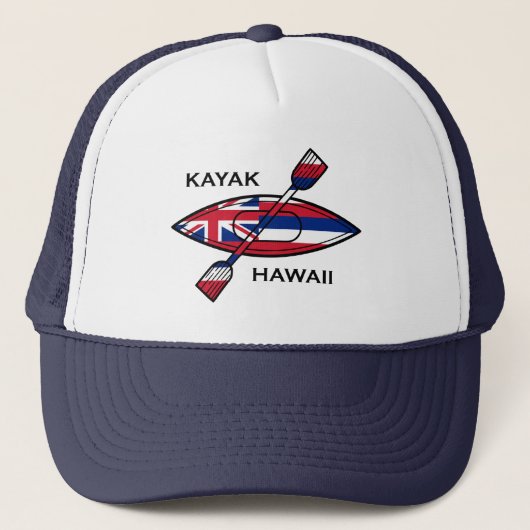 Kayak Hawaii Flag Truckerkappe (Vorderseite)