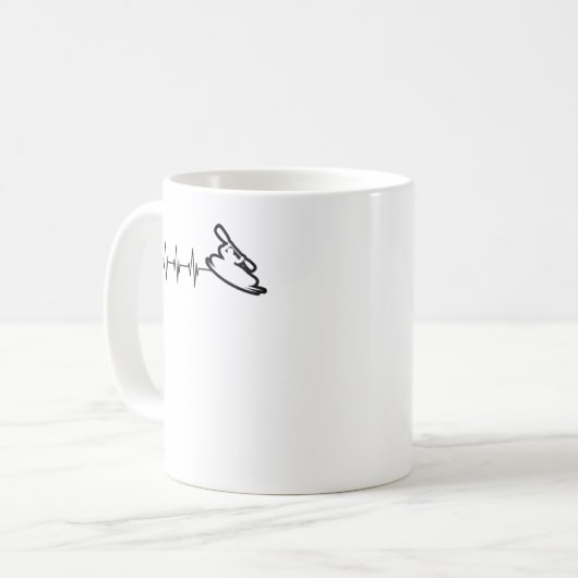 Kayak Heartbeat Kaffeetasse (Vorderseite Links)