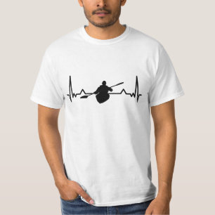 Kayak Heartbeat Line Funny Kayaking Geschenke T-Shirt